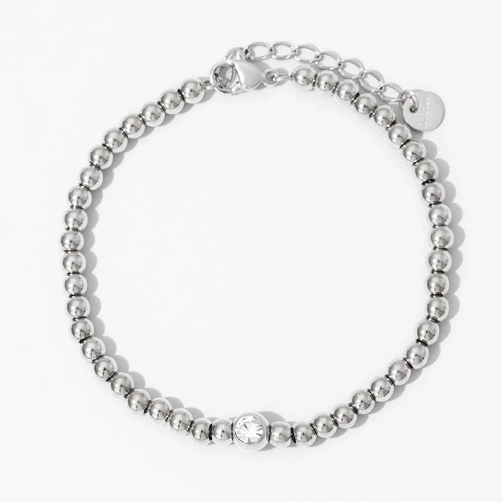 BowLift | 18k Beaded Diamond Center Necklace and Bracelets