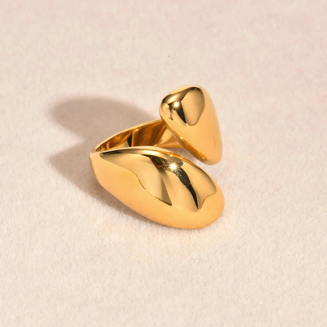 BowLift | 18k Chunky Droplet Wrap Around Ring