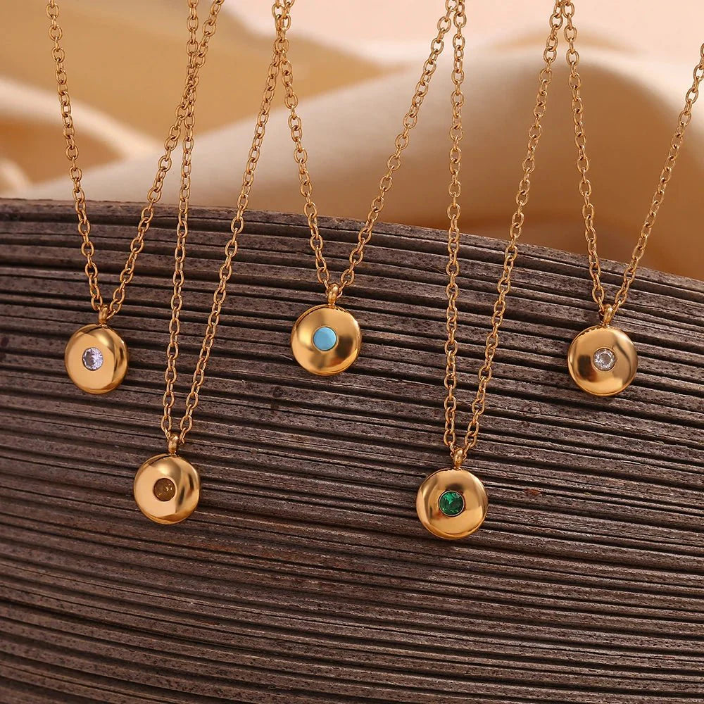 BowLift | 18k Dainty Minimal Birthstone Necklace