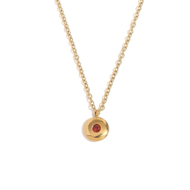 BowLift | 18k Dainty Minimal Birthstone Necklace