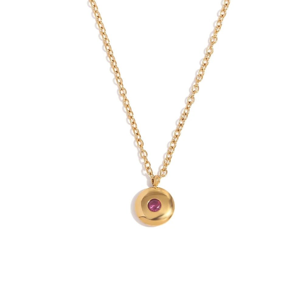 BowLift | 18k Dainty Minimal Birthstone Necklace