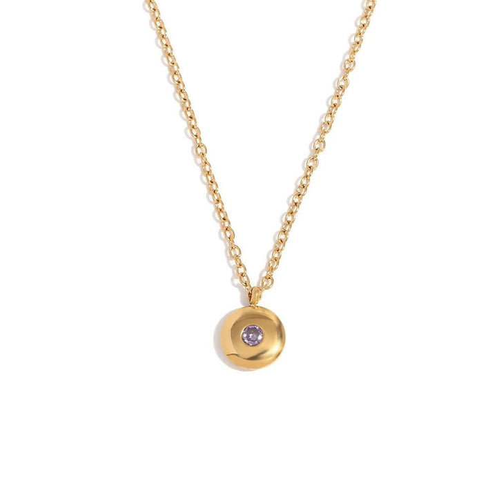 BowLift | 18k Dainty Minimal Birthstone Necklace