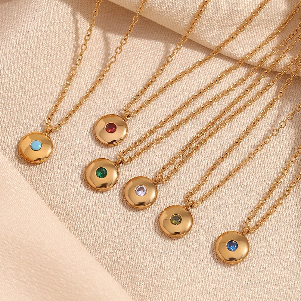 BowLift | 18k Dainty Minimal Birthstone Necklace