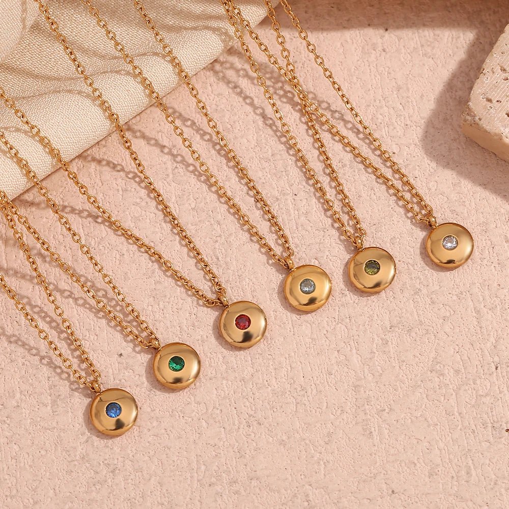 BowLift | 18k Dainty Minimal Birthstone Necklace