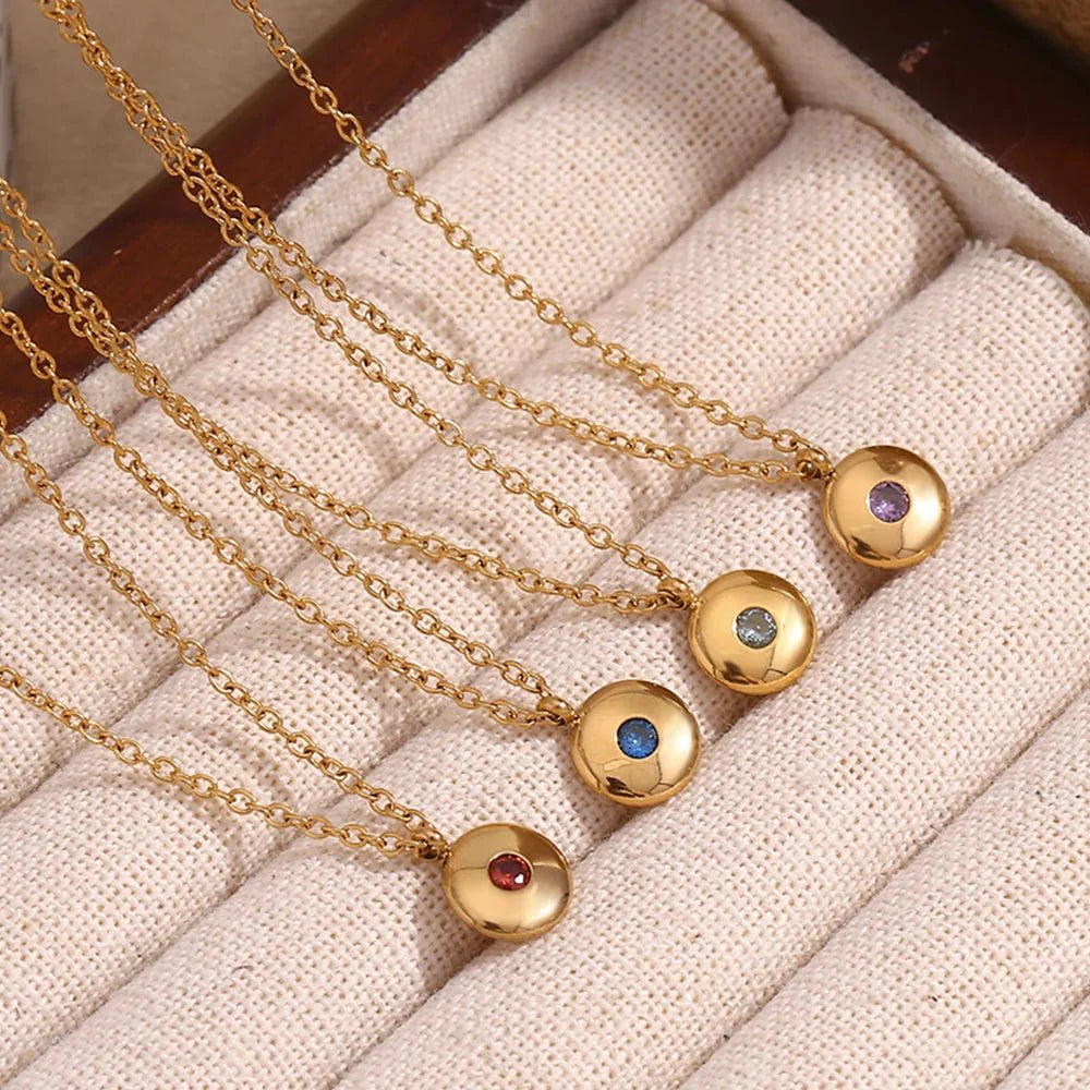 BowLift | 18k Dainty Minimal Birthstone Necklace