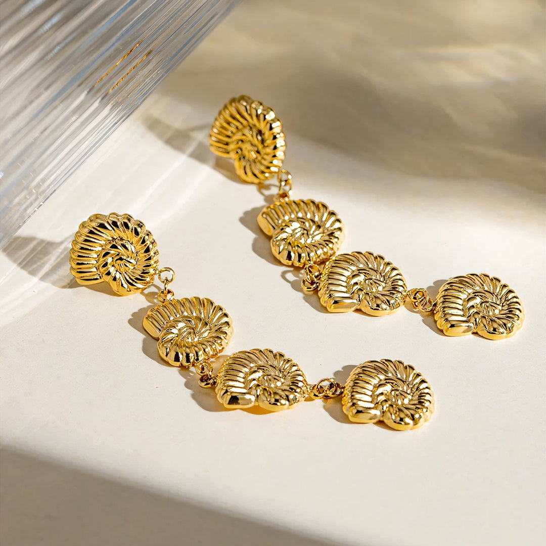 BowLift | 18k Dangling Shells Tropical Earrings