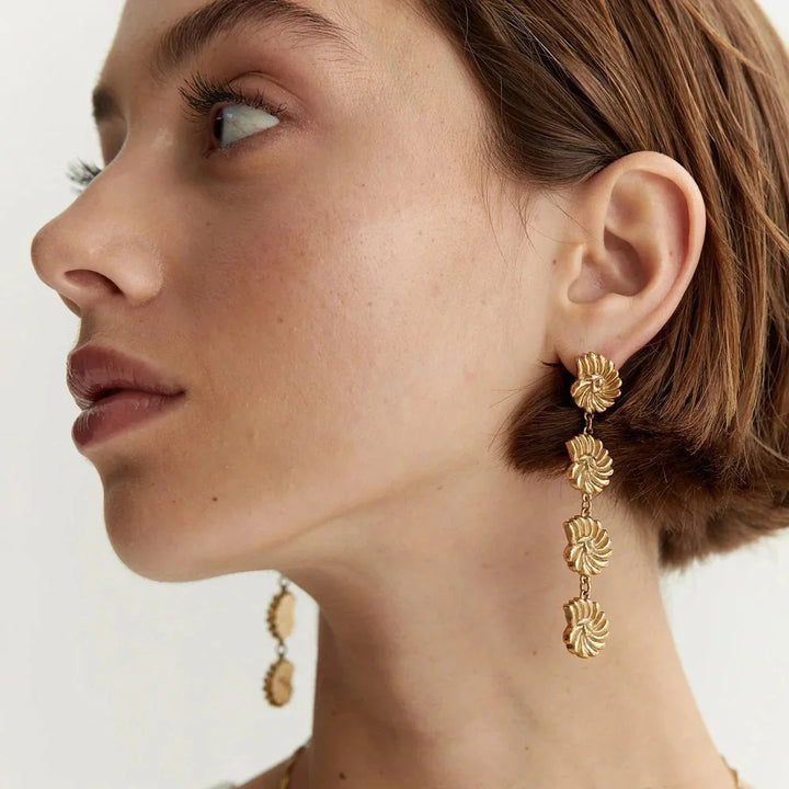 BowLift | 18k Dangling Shells Tropical Earrings