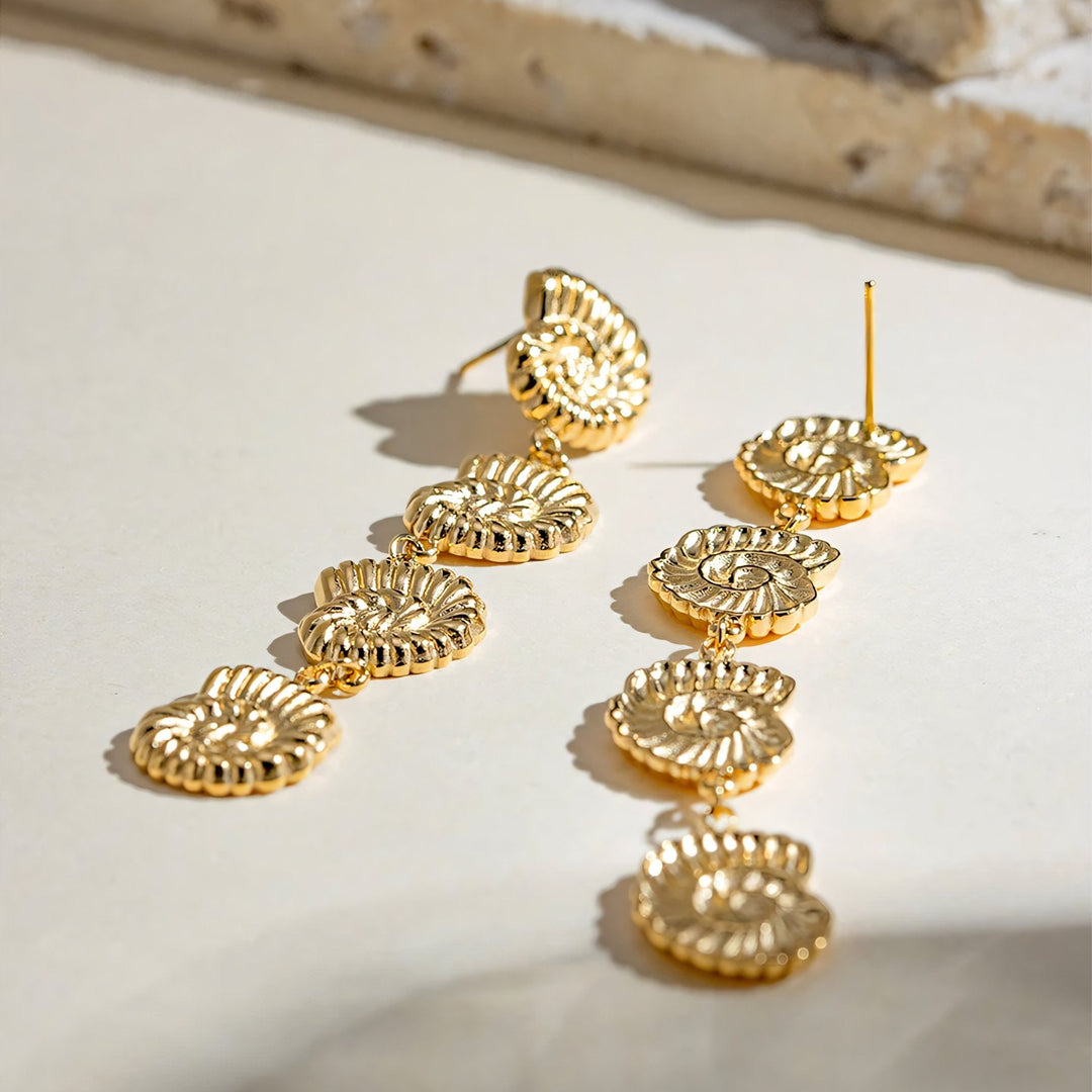 BowLift | 18k Dangling Shells Tropical Earrings