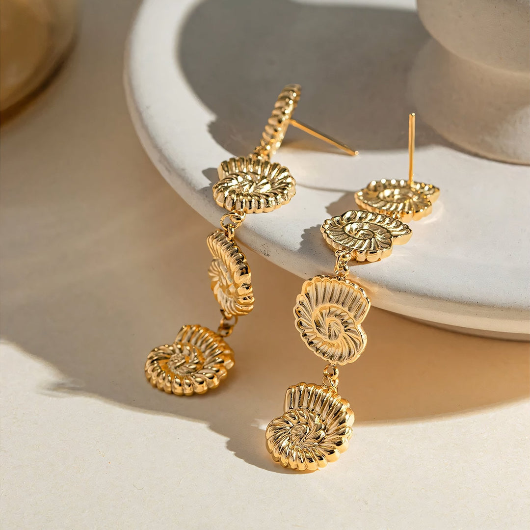 BowLift | 18k Dangling Shells Tropical Earrings