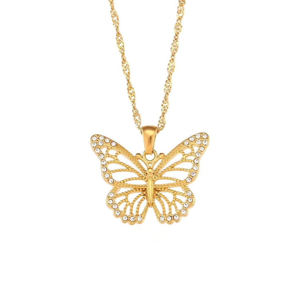 BowLift | 18k Diamond Accented Butterfly Necklace