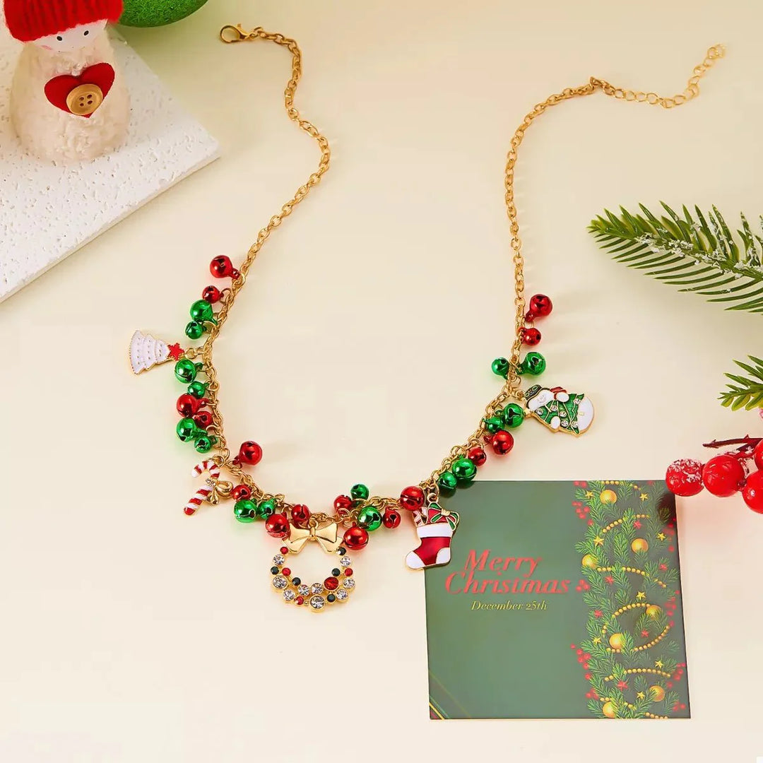 BowLift | 18K Gold-Plated Christmas Charm Necklace