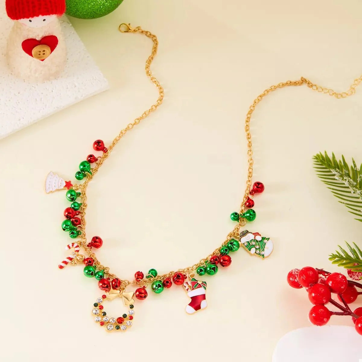 BowLift | 18K Gold-Plated Christmas Charm Necklace