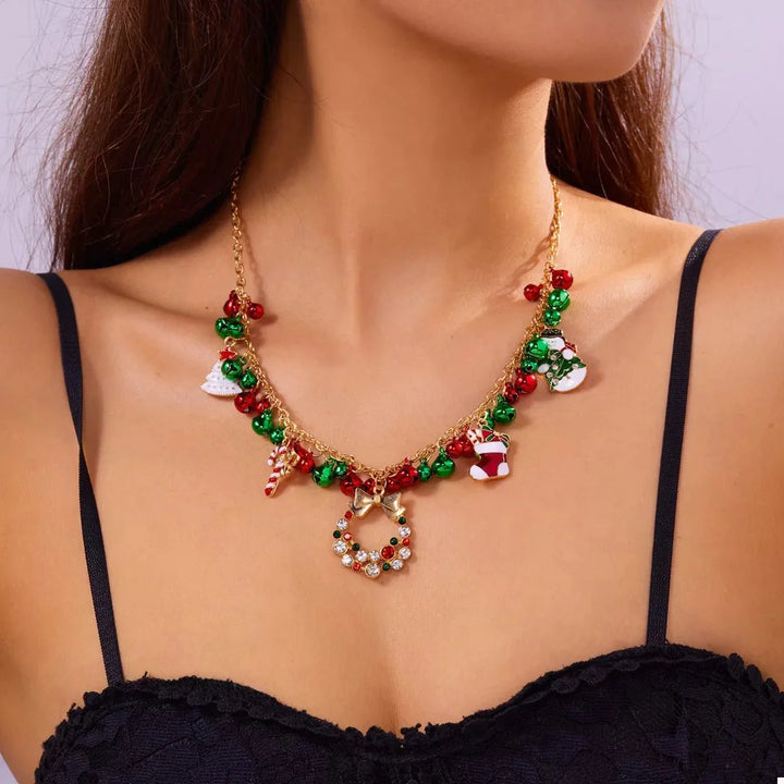 BowLift | 18K Gold-Plated Christmas Charm Necklace