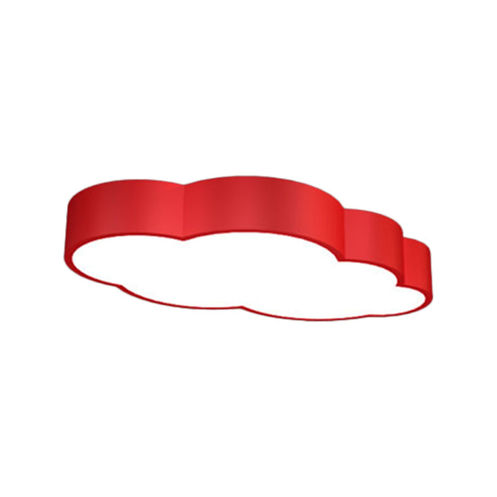 LED Cloud Ceiling Lamp for Children's Room – Playful Design in Red/Yellow/Bowliftue | Bowlift