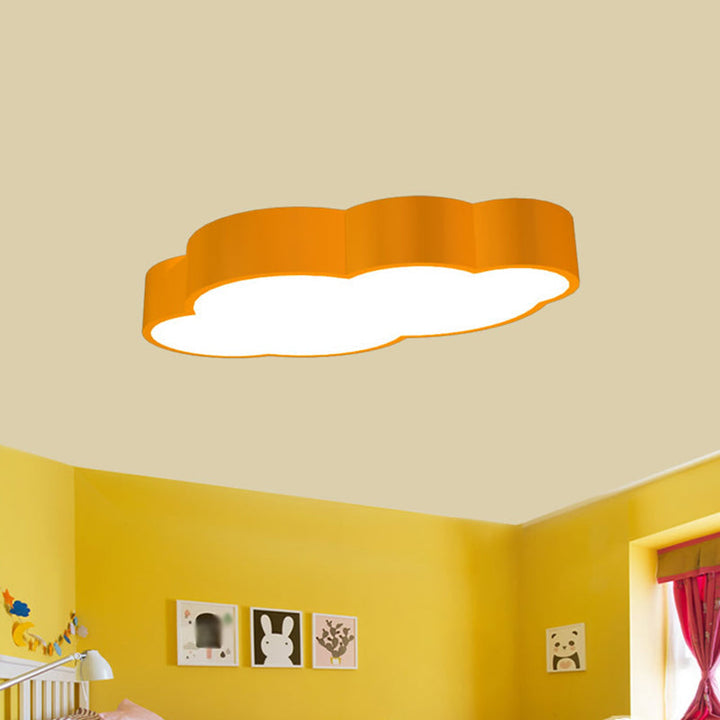 LED Cloud Ceiling Lamp for Children's Room – Playful Design in Red/Yellow/Bowliftue | Bowlift