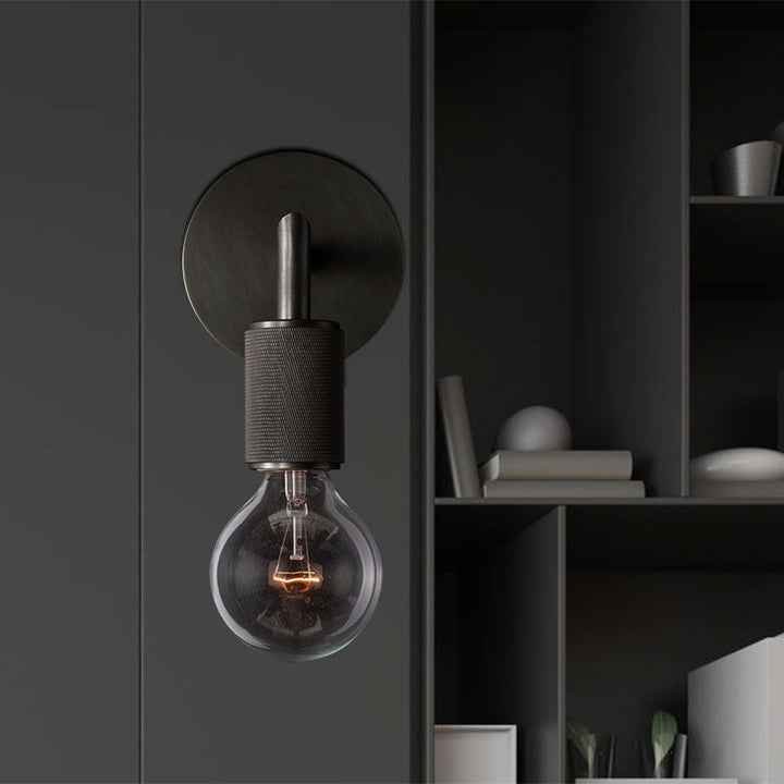 BowLift | Wall Light Brass Metal Double Bulb Sconce