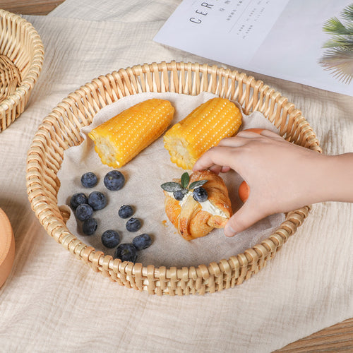 Ladies fruit basket made of woven material with stable structure Bowlift