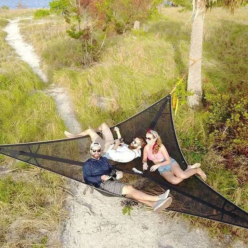BowLift | Multi-Person Camping Hammock with 3-Point Anchor System