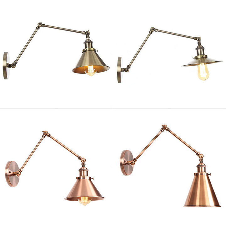 BowLift Industrial Swing Arm Wall Light Bronze/Copper