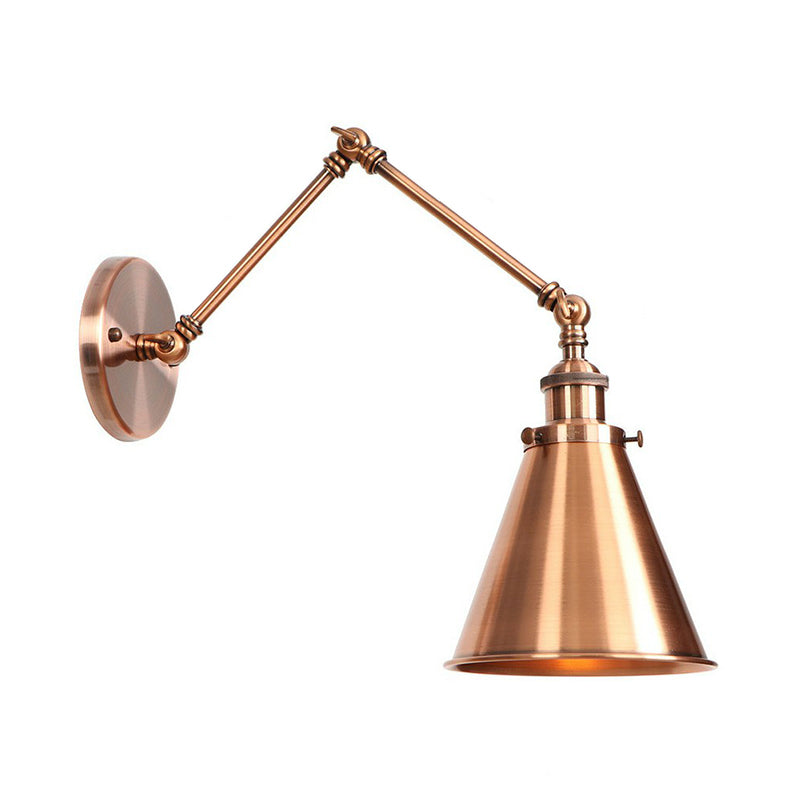 BowLift Industrial Swing Arm Wall Light Bronze/Copper