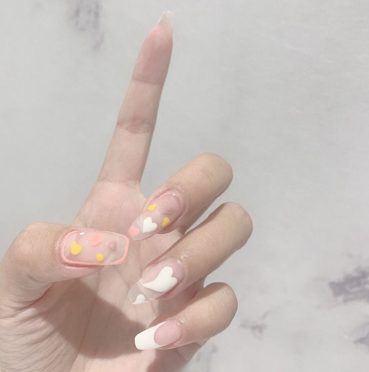 Decorative Heart Nail Art Tips Bowlift