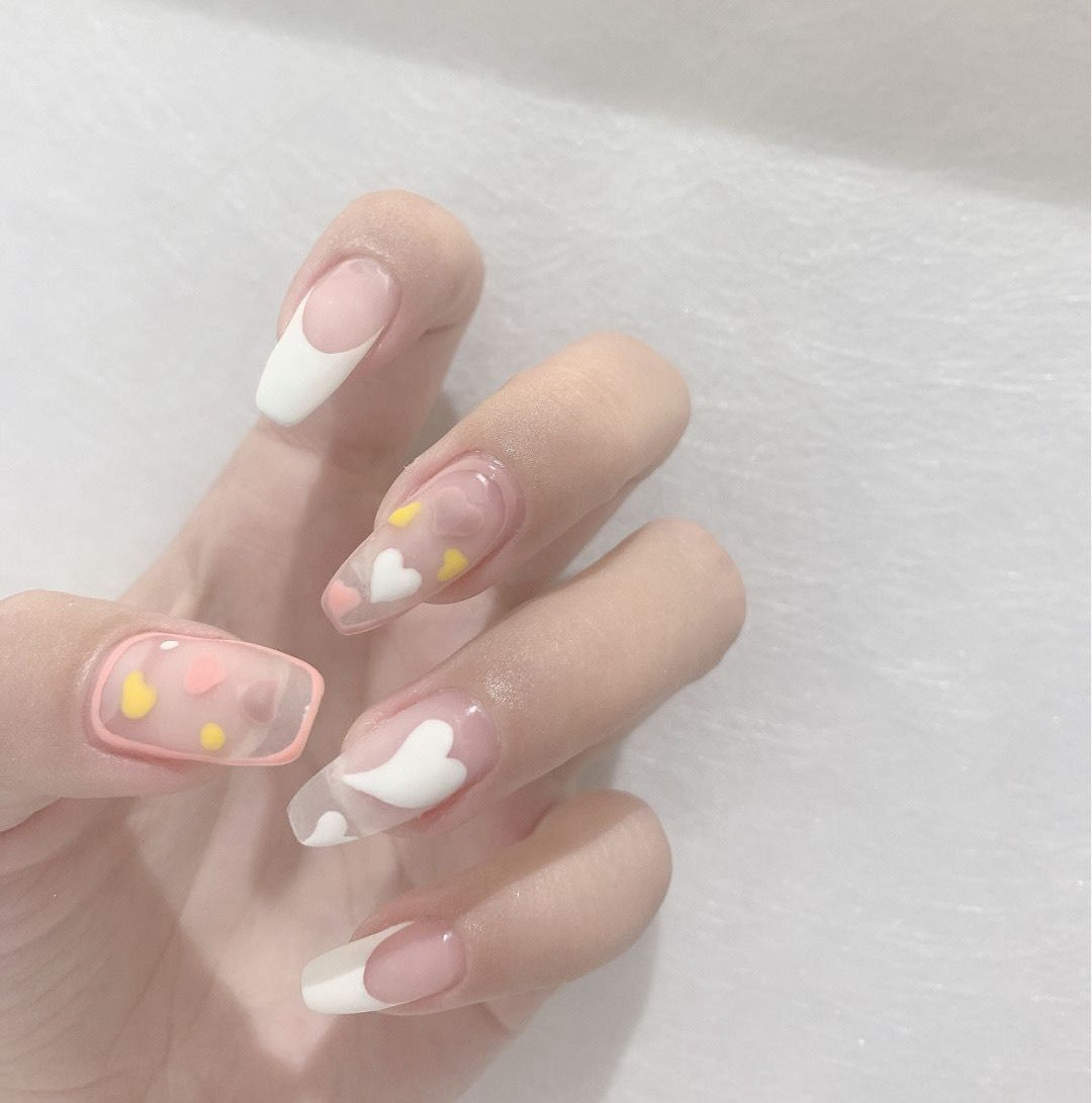 Decorative Heart Nail Art Tips Bowlift
