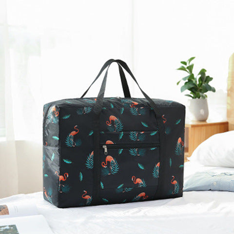 Stylish Flamingo Print Travel Duffle Bag