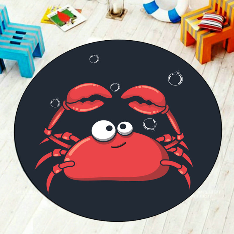 BowLift | Cartoon Kids Room Carpet Multi-Color Animals Carpet Polyester Washable Stain Resistant Non-Slip Bottom Carpet