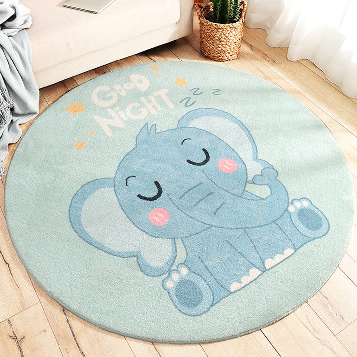 BowLift | Shady Pet Indoor Carpet Pastel Cartoon Carpet Polypropylene Washable Stain Resistant Non-Slip Rug for the Nursery