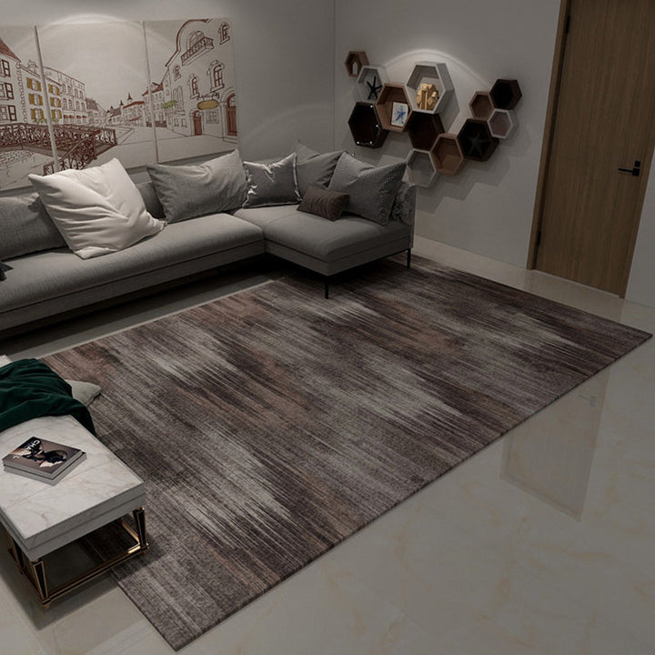 BowLift | Dark Cyberpunk Style Rug Polypropylene Tie Dye Printed Abstract Rug Non-Slip Back Washable Carpet for Room