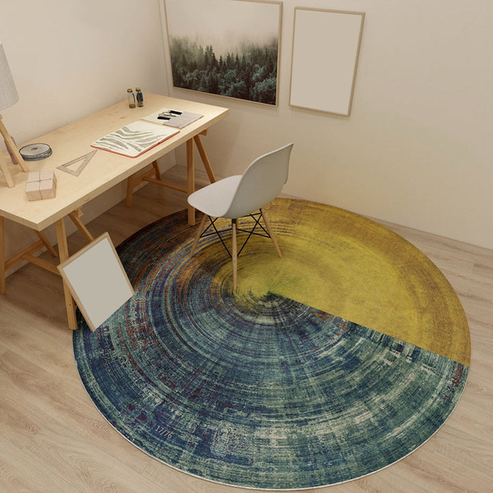 BowLift | Dark Red Pattern Carpet Polypropylene Steampunk Carpet Non-slip Machine Washable Rug for Bedroom