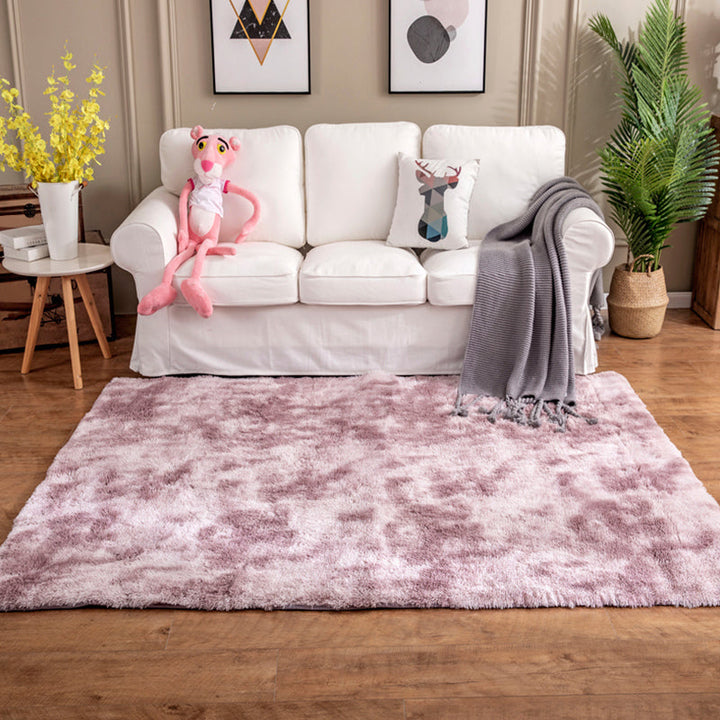 BowLift | Creative Rust Metal Look Rug Pastel Color Industrial Rug Synthetic Non-Slip Backing Easy Maintenance Rug for Home