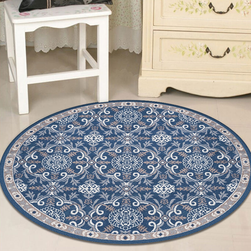 BowLift | Moroccan Medallion Pattern Rug Multi Color Polypropylene Rug Non-Slip Backing Pet-Friendly Washable Rug for Bedroom