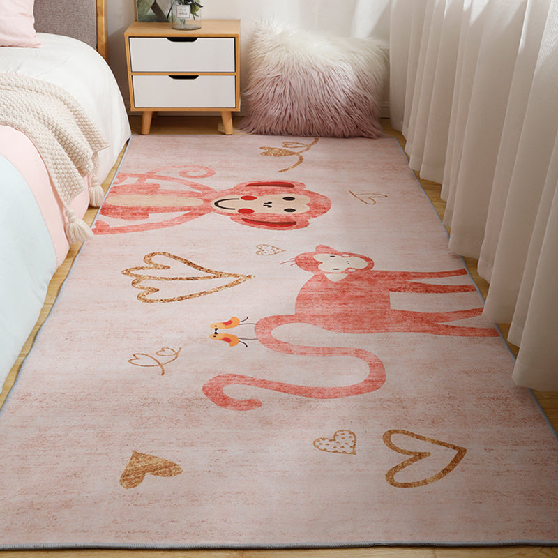 BowLift | Fun Cartoon Rug Soft Colors Fairy Tale Rug Machine Wash Non-Slip Rug for Children's Room