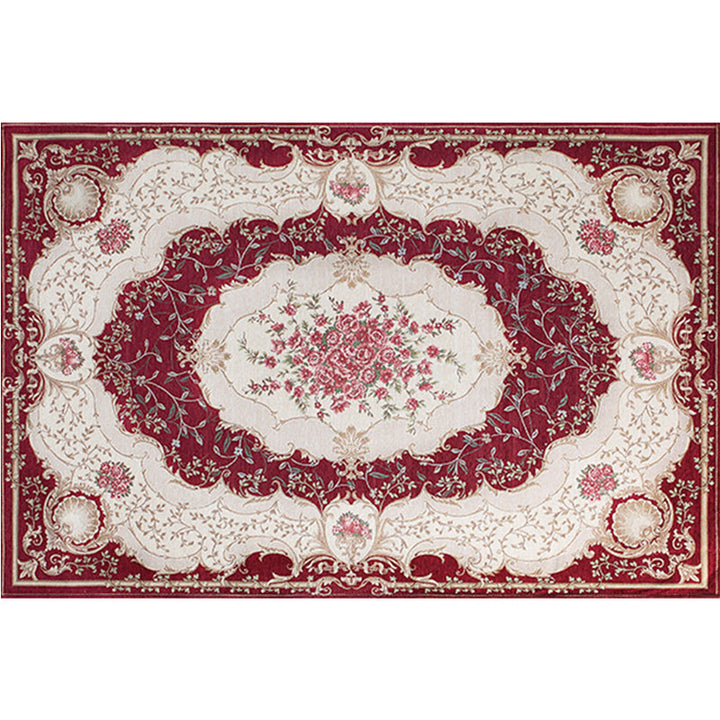 BowLift | Blossom Pattern Carpet Polyester Retro Carpet Anti-Slip Carpet Machine Washable Indoor Carpet for Bedroom