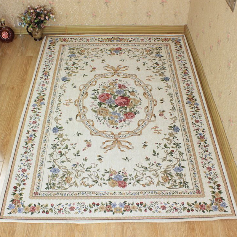 BowLift | Bud printed rug polyester traditional indoor rug non-slip washable pet-friendly rug for living room