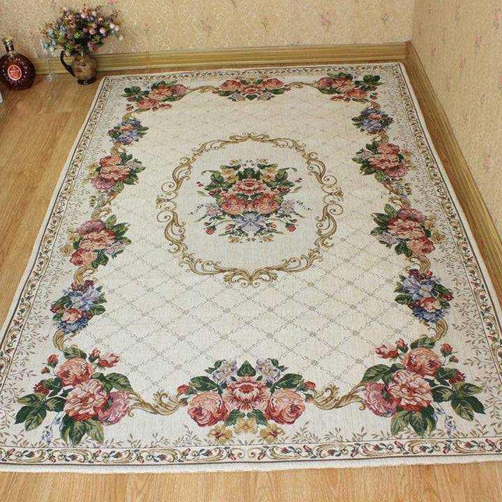 BowLift | Bud printed rug polyester traditional indoor rug non-slip washable pet-friendly rug for living room