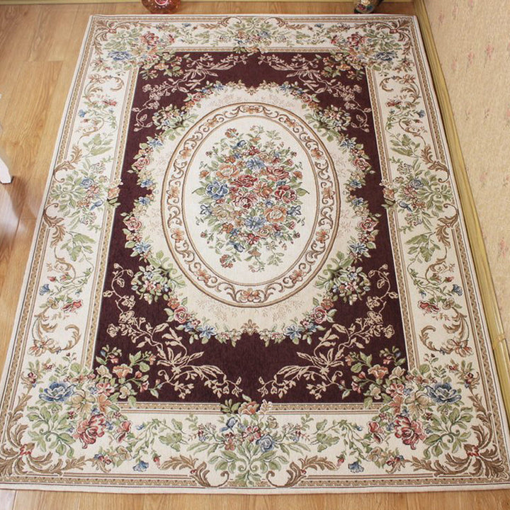 BowLift | Bud printed rug polyester traditional indoor rug non-slip washable pet-friendly rug for living room