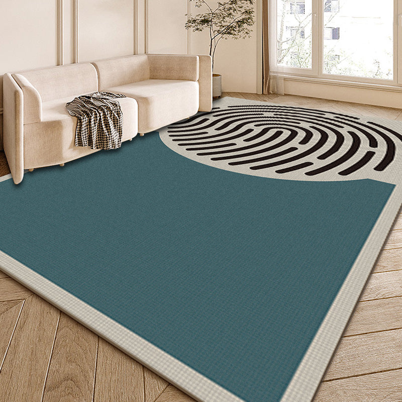 BowLift | Modernist Color Block Carpet Multi-Color Polyester Area Rug Washable Non-Slip Back Indoor Rug for Drawing Room
