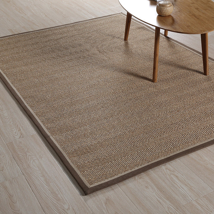 BowLift | Stylish Country Carpet Brown Solid Carpet Animal Dry Washable Non-slip Rug for Living Room