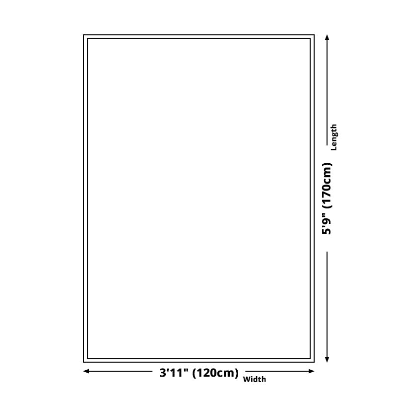 BowLift | Gray and Green Vintage Carpet Polyester Tribal Floral Pattern Carpet Pet Friendly Washable Non-Slip Back Carpet for Decoration