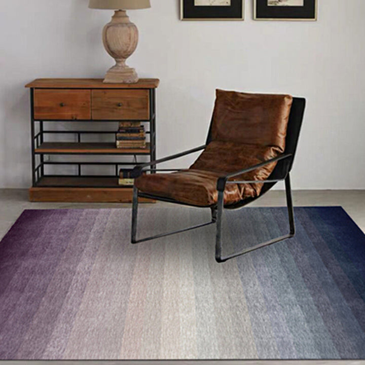 Modernist Ombre Pattern Rug Multicolored Polyester Rug Non-Slip Back Washable Pet-Friendly Rug for the Bedroom | Bowlift