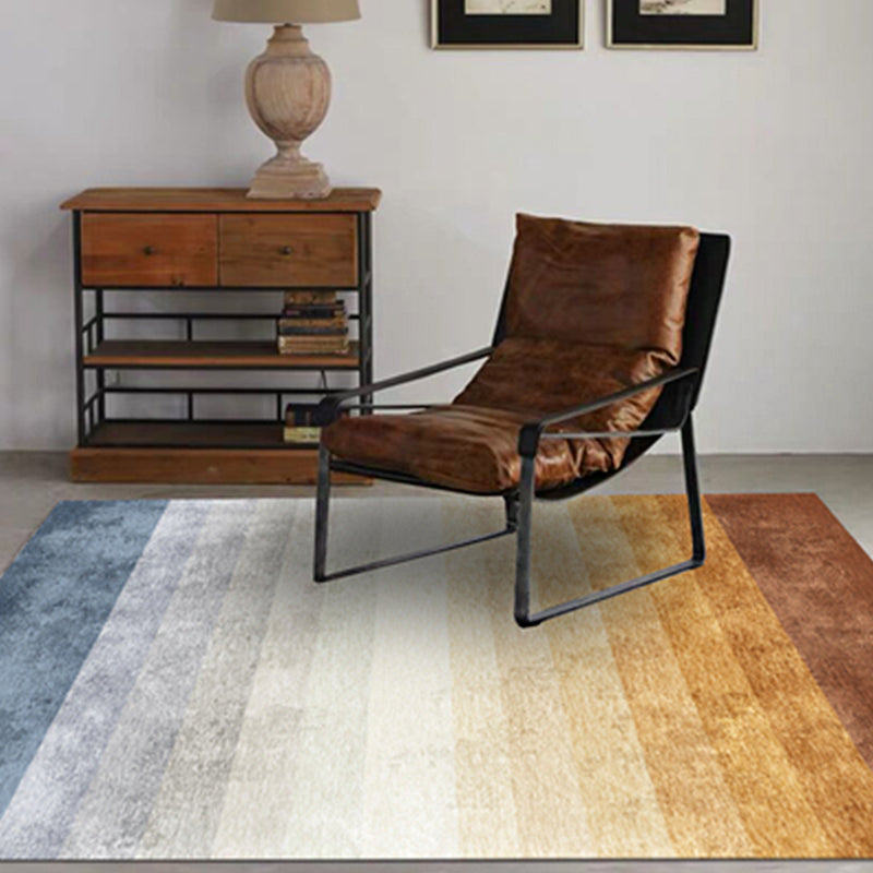 Modernist Ombre Pattern Rug Multicolored Polyester Rug Non-Slip Back Washable Pet-Friendly Rug for the Bedroom | Bowlift