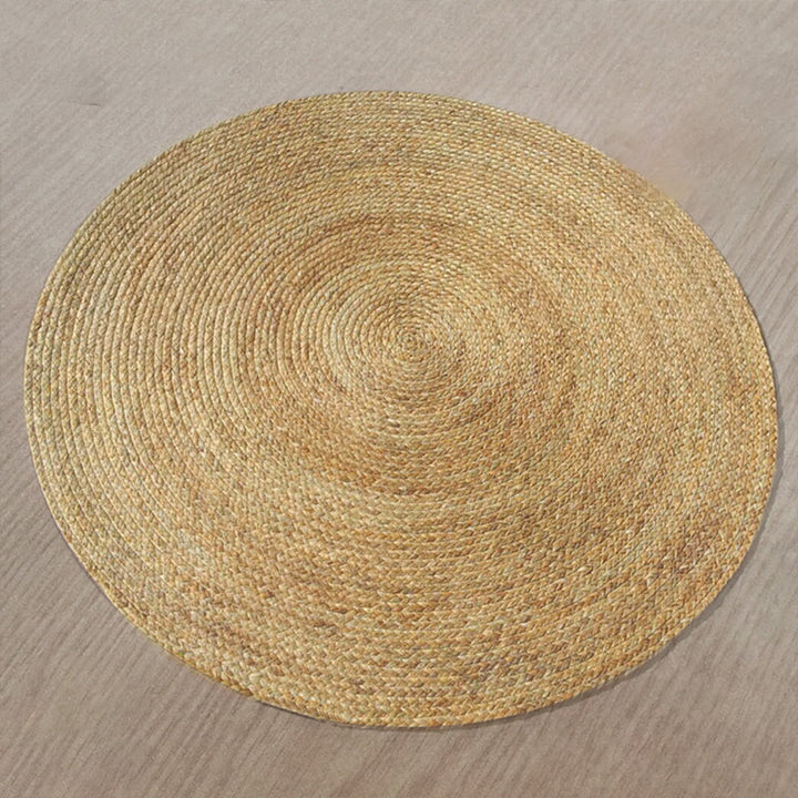 BowLift | Khaki and Brown Solid Carpet Sisal Country Carpet Pet-Friendly Washable Non-Slip Area Rug for Living Room