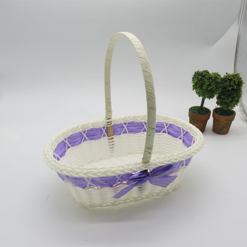 Decorative Handwoven Easter Basket Bowlift