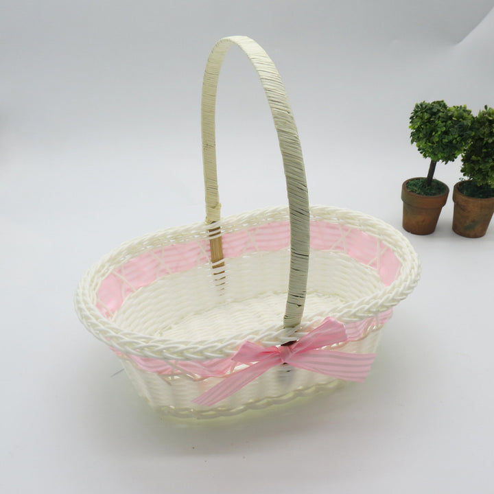 Decorative Handwoven Easter Basket Bowlift
