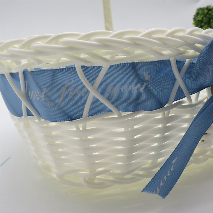 Decorative Handwoven Easter Basket Bowlift