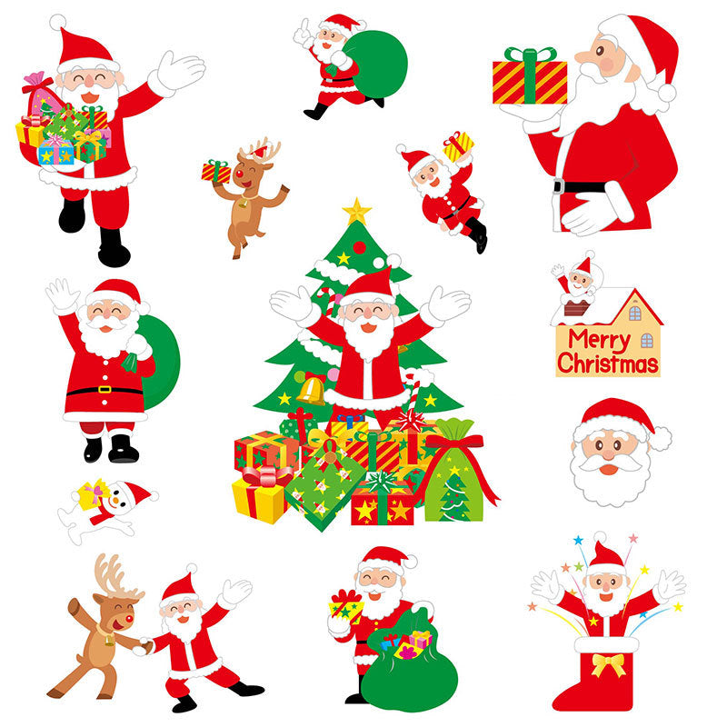Festive Christmas Wall Decals Bowlift