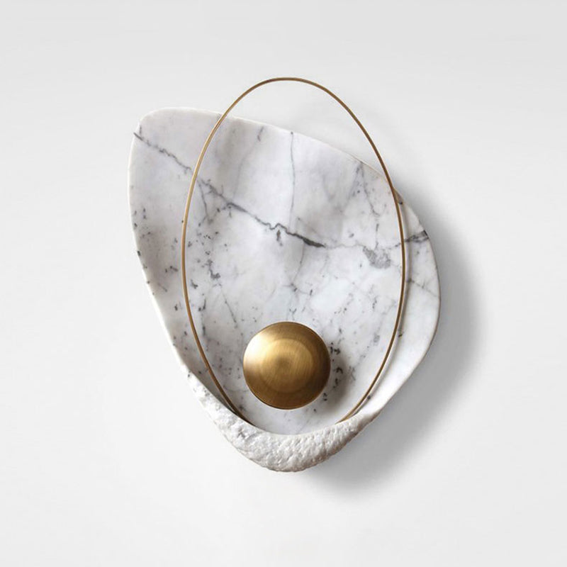 BowLift | Drop Marble Wall Lamp Designer 1-Light Black/White Ceiling Light for Living Room