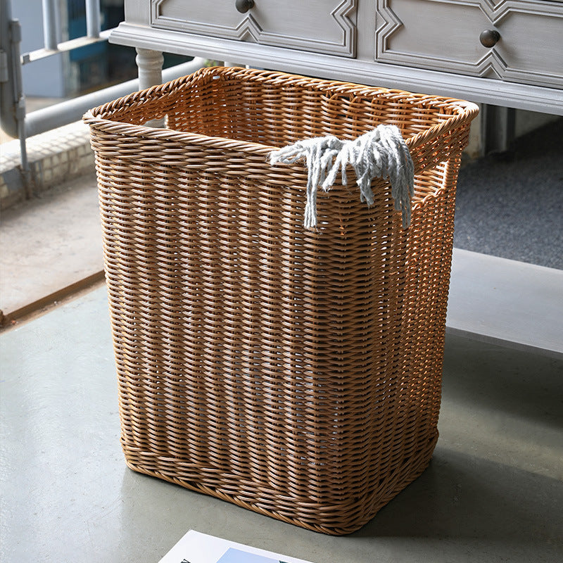 Premium Handwoven Wicker Storage Bin Bowlift